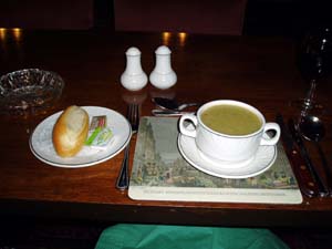 Today's Soup at Seafield Hotel