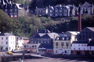 Oban Distillery from Ferry